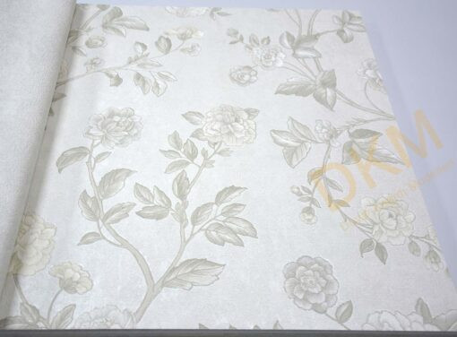 ithal Satin Flowers SF111-3 Z66805 Çiçek yaprak Duvar Kağıdı 5m²