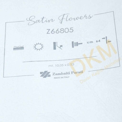 ithal Satin Flowers SF111-3 Z66805 Çiçek yaprak Duvar Kağıdı 5m² - Görsel 3