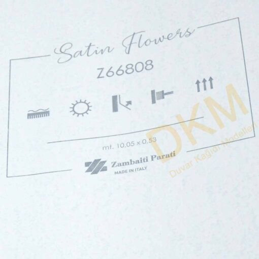 ithal Satin Flowers SF14-4 Z66808 Tek renk alacalı Duvar Kağıdı 5m² - Görsel 3