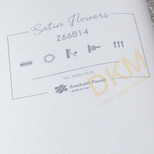ithal Satin Flowers SF15-2 Z66814 Eskitme kumaş Duvar Kağıdı 5m² - Görsel 3