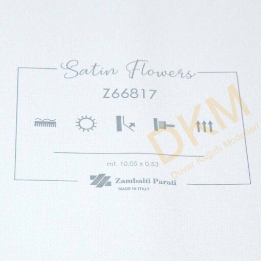 ithal Satin Flowers SF15-4 Z66817 Eskitme kumaş Duvar Kağıdı 5m² - Görsel 3