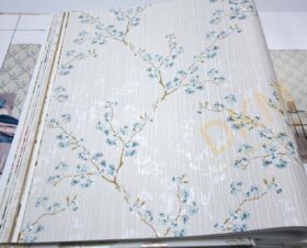 ithal Satin Flowers SF4-1 Z66829 Çiçek yaprak Duvar Kağıdı 5m²