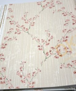 ithal Satin Flowers SF4-3 Z66833 Çiçek yaprak Duvar Kağıdı 5m²