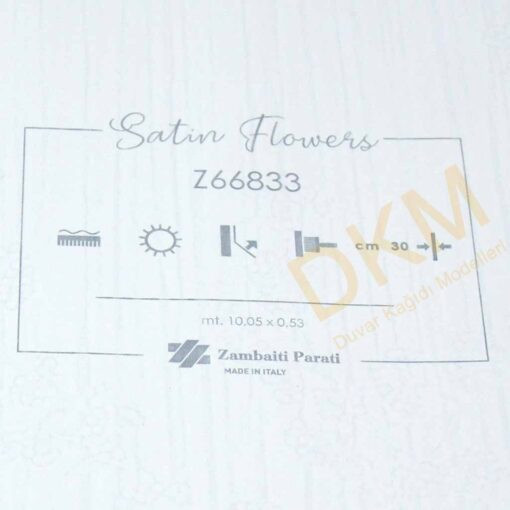 ithal Satin Flowers SF4-3 Z66833 Çiçek yaprak Duvar Kağıdı 5m² - Görsel 3
