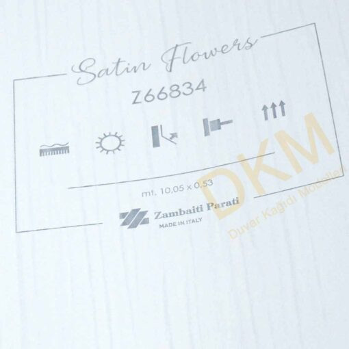 ithal Satin Flowers SF17-3 Z66834 Kesik çizgili Duvar Kağıdı 5m² - Görsel 3