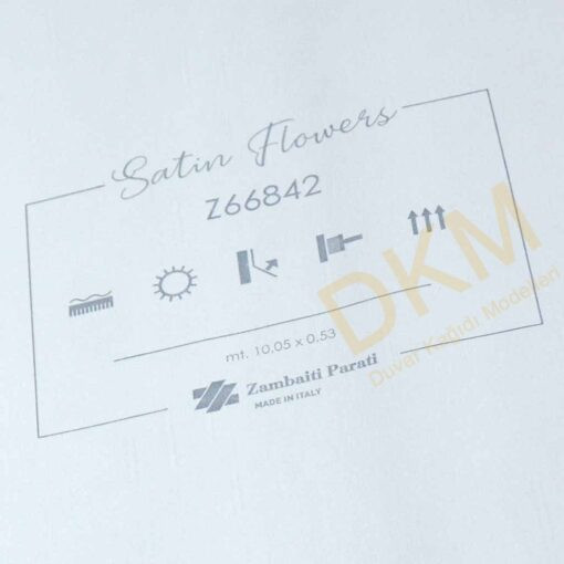 ithal Satin Flowers SF18-3 Z66842 Kesik çizgili Duvar Kağıdı 5m² - Görsel 3