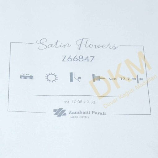 ithal Satin Flowers SF6-1 Z66847 Küçük damask Duvar Kağıdı 5m² - Görsel 3