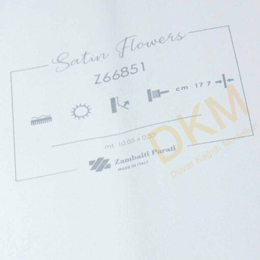 ithal Satin Flowers SF6-3 Z66851 Küçük damask Duvar Kağıdı 5m² - Görsel 3