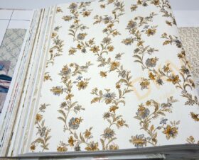 ithal Satin Flowers SF7-2 Z66856 Çiçek yaprak Duvar Kağıdı 5m²