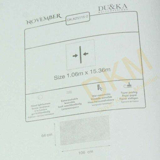 Duka Ambiance November dk.25115-2 Damarlı parlak Duvar Kağıdı 16m² - Görsel 3