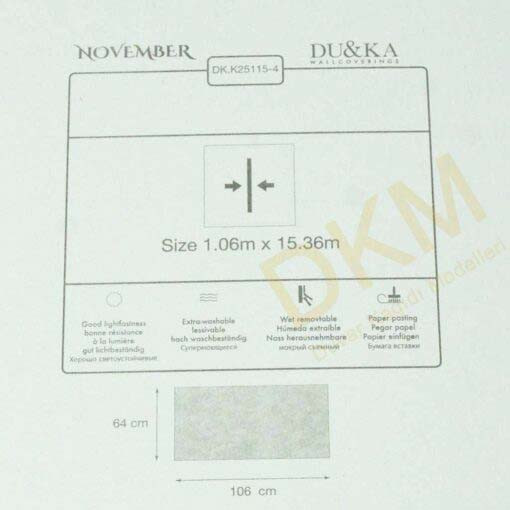 Duka Ambiance November dk.25115-4 Damarlı parlak Duvar Kağıdı 16m² - Görsel 3