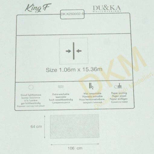Duka Ambiance King F dk.260002-6 Döküntülü sıva Duvar Kağıdı 16m² - Görsel 3