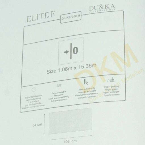 Duka Ambiance Elite F dk.27020-9 Düz kumaş Duvar Kağıdı 16m² - Görsel 3