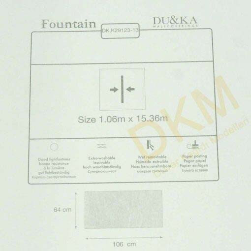 Duka Ambiance Fountain dk.29123-13 Boyama Duvar Kağıdı 16m² - Görsel 3