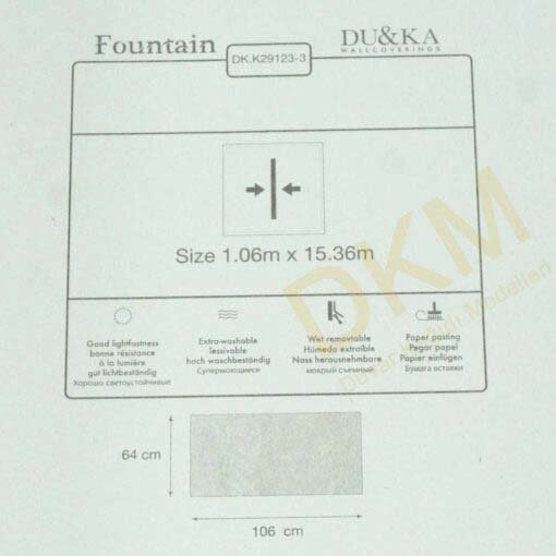 Duka Ambiance Fountain dk.29123-3 Boyama Duvar Kağıdı 16m² - Görsel 3