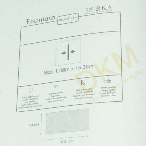 Duka Ambiance Fountain dk.29123-6 Boyama Duvar Kağıdı 16m² - Görsel 3