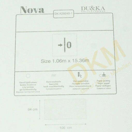 Duka Ambiance Nova dk.29240-1 Eskitme kumaş Duvar Kağıdı 16m² - Görsel 3
