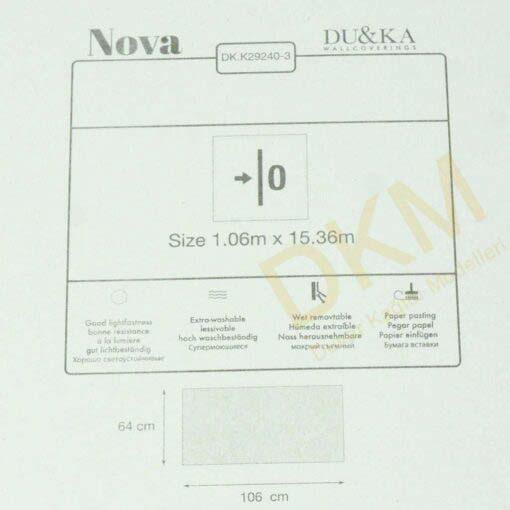 Duka Ambiance Nova dk.29240-3 Eskitme kumaş Duvar Kağıdı 16m² - Görsel 3