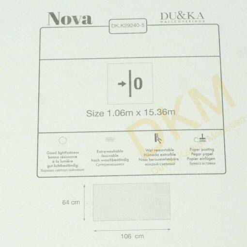 Duka Ambiance Nova dk.29240-5 Eskitme kumaş Duvar Kağıdı 16m² - Görsel 3