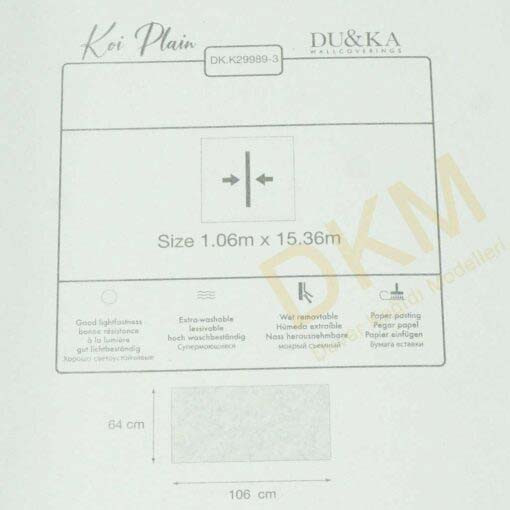 Duka Ambiance Koi Plain dk.29989-3 Eskitme Duvar Kağıdı 16m² - Görsel 3