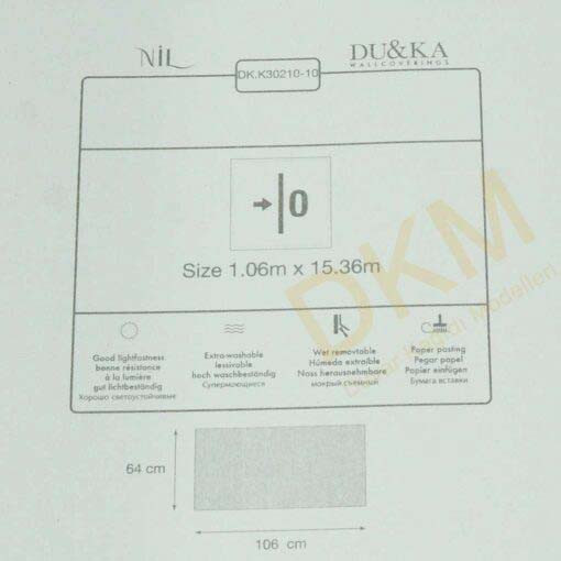 Duka Ambiance Nil dk.30210-10 Düz kumaş Duvar Kağıdı 16m² - Görsel 3