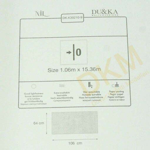Duka Ambiance Nil dk.30210-9 Düz kumaş Duvar Kağıdı 16m² - Görsel 3