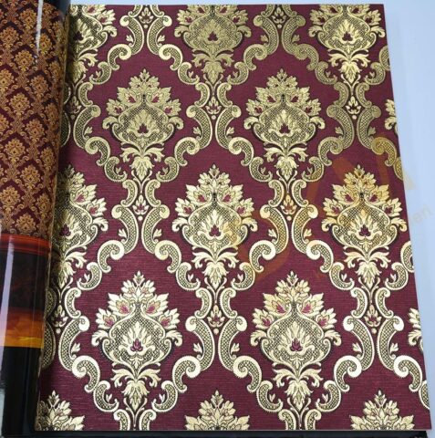 Orta damask D11-2 13802 Gold Duvar Kağıdı 5m²