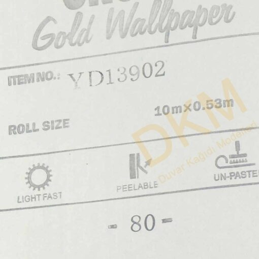 Geometrik şekiller D51 13902 Gold Duvar Kağıdı 5m² - Görsel 3