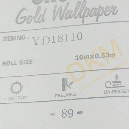 Damask büyük D20-3 18110 Gold Duvar Kağıdı 5m² - Görsel 3