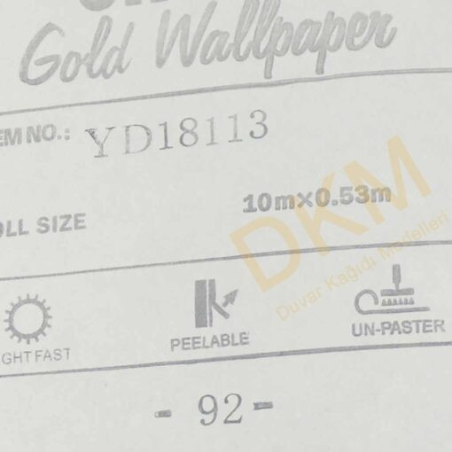 Damask büyük D20-6 18113 Gold Duvar Kağıdı 5m² - Görsel 3