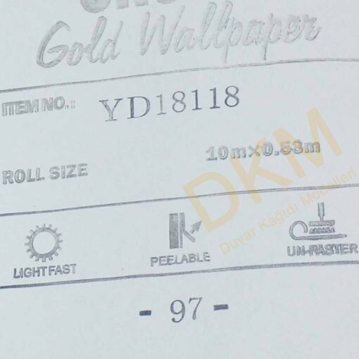 Damask büyük D20-8 18118 Gold Duvar Kağıdı 5m² - Görsel 3