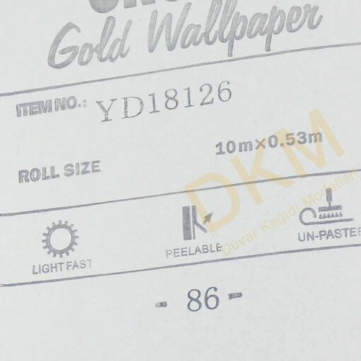 Parlak maden  D23-2 18126 Gold Duvar Kağıdı 5m² - Görsel 3