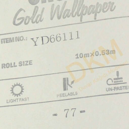 Baklava D35 66111 Gold Duvar Kağıdı 5m² - Görsel 3