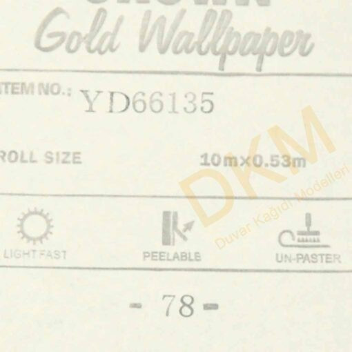 Baklava D32-2 66135 Gold Duvar Kağıdı 5m² - Görsel 3