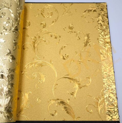 Yaprak D29 66250 Gold Duvar Kağıdı 5m²