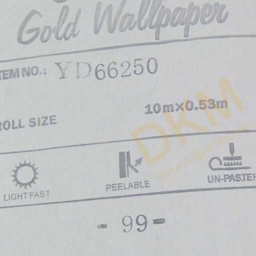 Yaprak D29 66250 Gold Duvar Kağıdı 5m² - Görsel 3