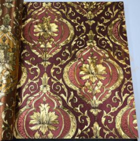 Orta damask D12-1 66330 Gold Duvar Kağıdı 5m²