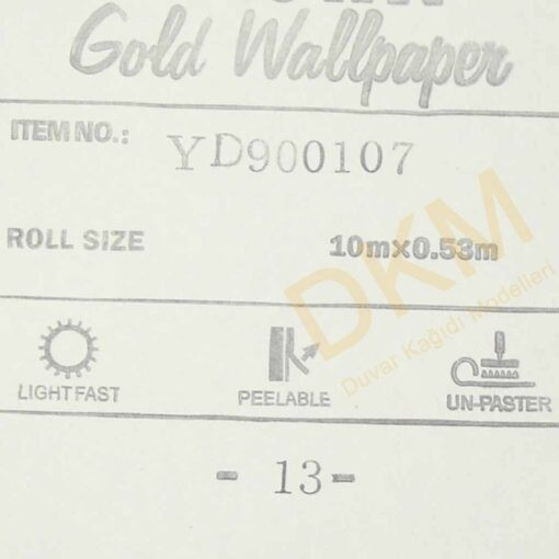 Orta damask D13-2 900107 Gold Duvar Kağıdı 5m² - Görsel 3