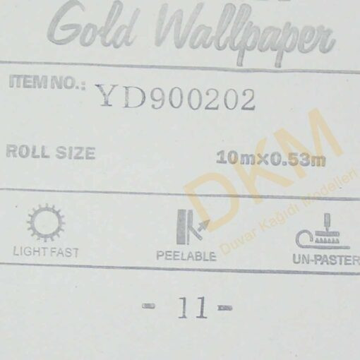 Geometrik şekiller D39 900202 Gold Duvar Kağıdı 5m² - Görsel 3