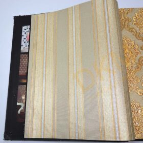 İnce şerit çizgili D40-2 900303 Gold Duvar Kağıdı 5m²