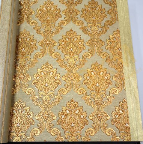 Orta damask D11-5 900311 Gold Duvar Kağıdı 5m²