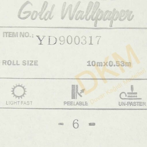 Orta damask D11-8 900317 Gold Duvar Kağıdı 5m² - Görsel 3