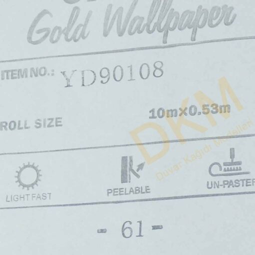 Orta damask D14-4 90108 Gold Duvar Kağıdı 5m² - Görsel 3