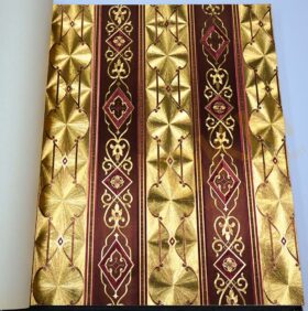 İnce şerit çizgili D41-2 90112 Gold Duvar Kağıdı 5m²