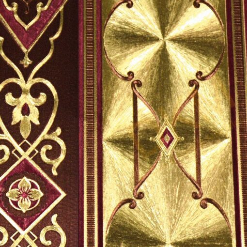 İnce şerit çizgili D41-2 90112 Gold Duvar Kağıdı 5m² - Görsel 2