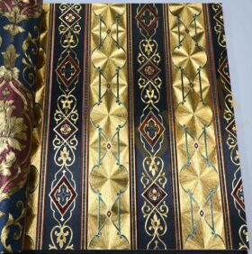 İnce şerit çizgili D41-3 90113 Gold Duvar Kağıdı 5m²