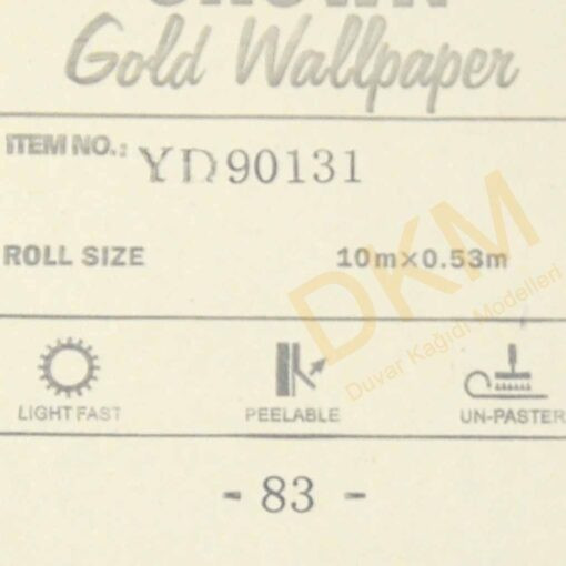 Oval D36 90131 Gold Duvar Kağıdı 5m² - Görsel 3