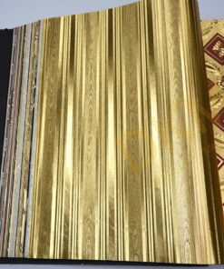 İnce şerit çizgili D43-1 90191 Gold Duvar Kağıdı 5m²