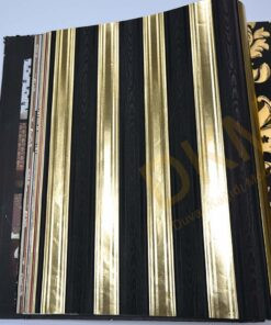 İnce şerit çizgili D43-4 90197 Gold Duvar Kağıdı 5m²