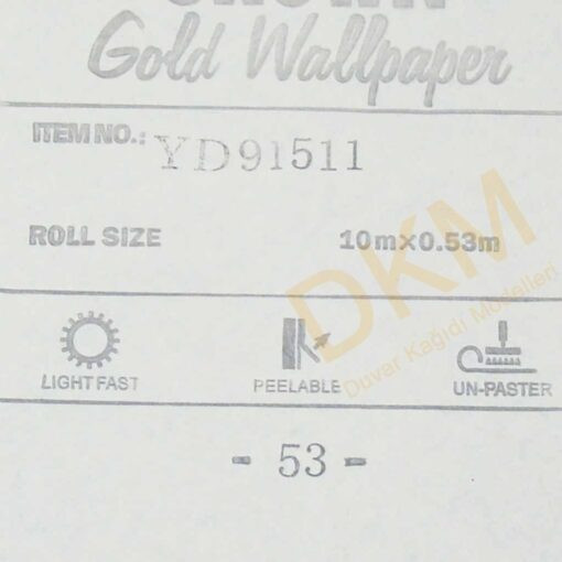 Orta damask D18 91511 Gold Duvar Kağıdı 5m² - Görsel 3